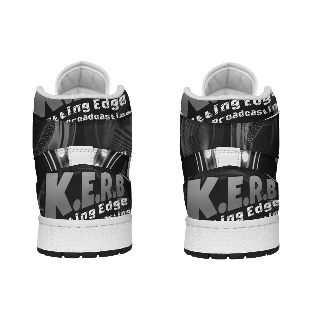 KERB Monochrome Logo Men's Leather Sneakers