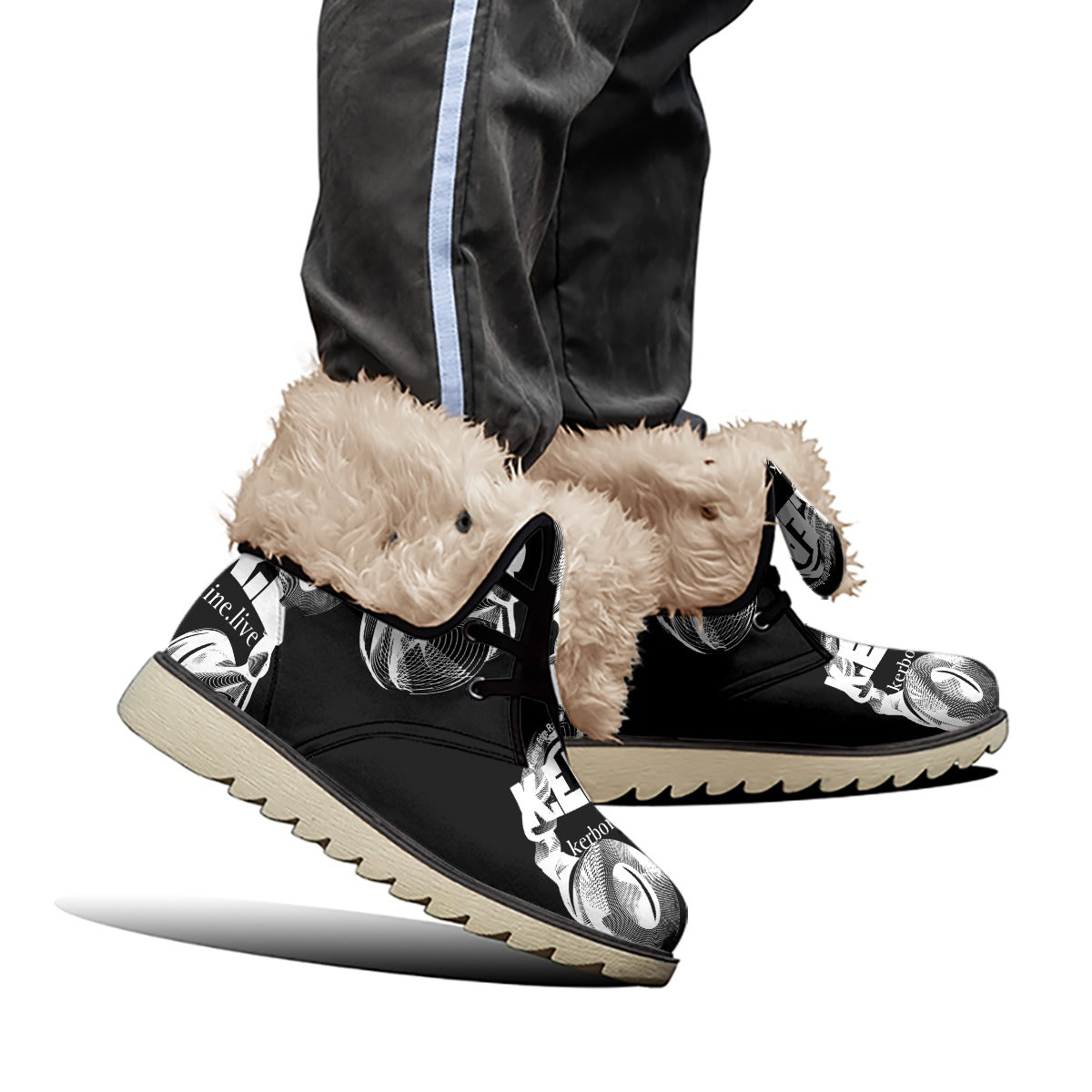 KERB Snow Headphones Logo Women's Plush Boots