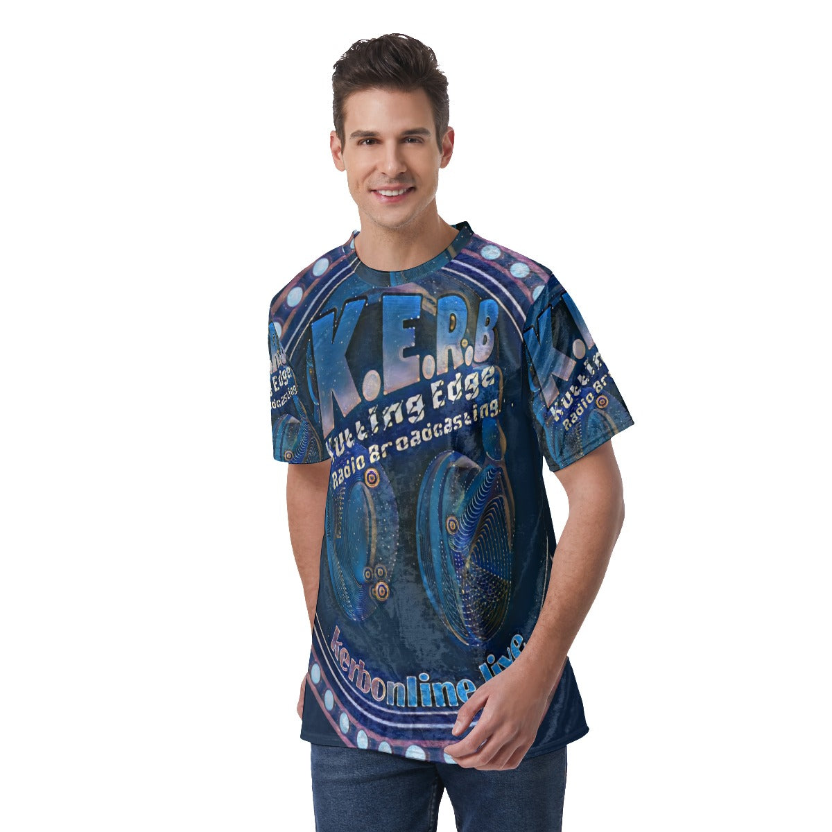 Galaxy KERB Logo All-Over Print Men's T-Shirt | Velvet