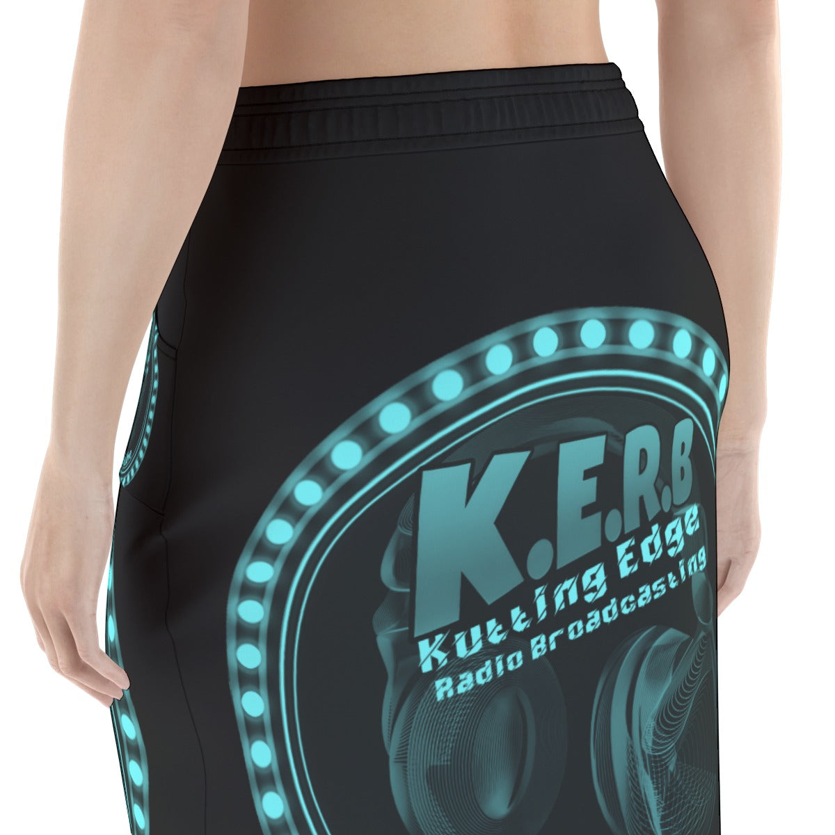 KERB Teal Logo Women's Pencil Skirt