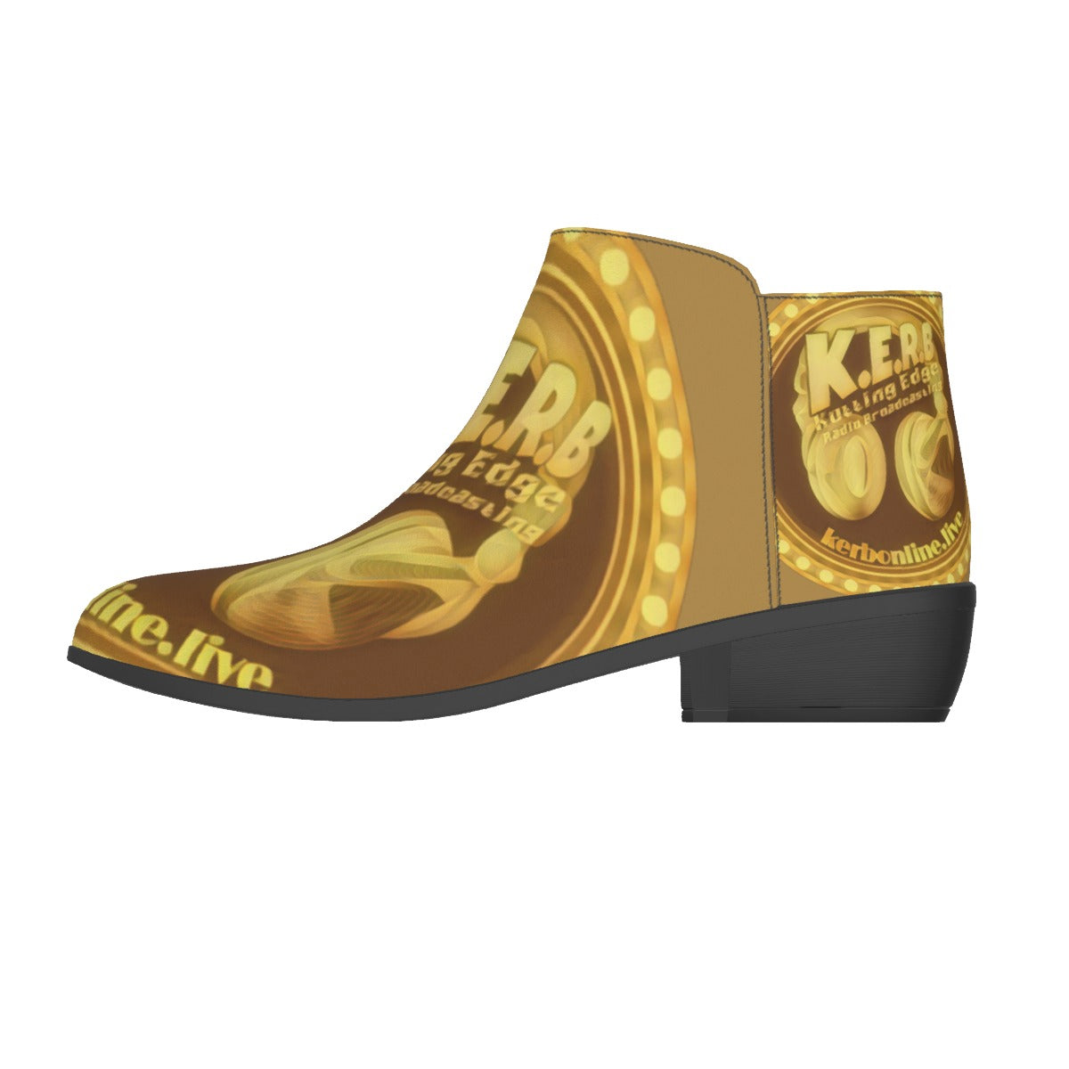 KERB Gold Rush Logo Women's Western Ankle Boots