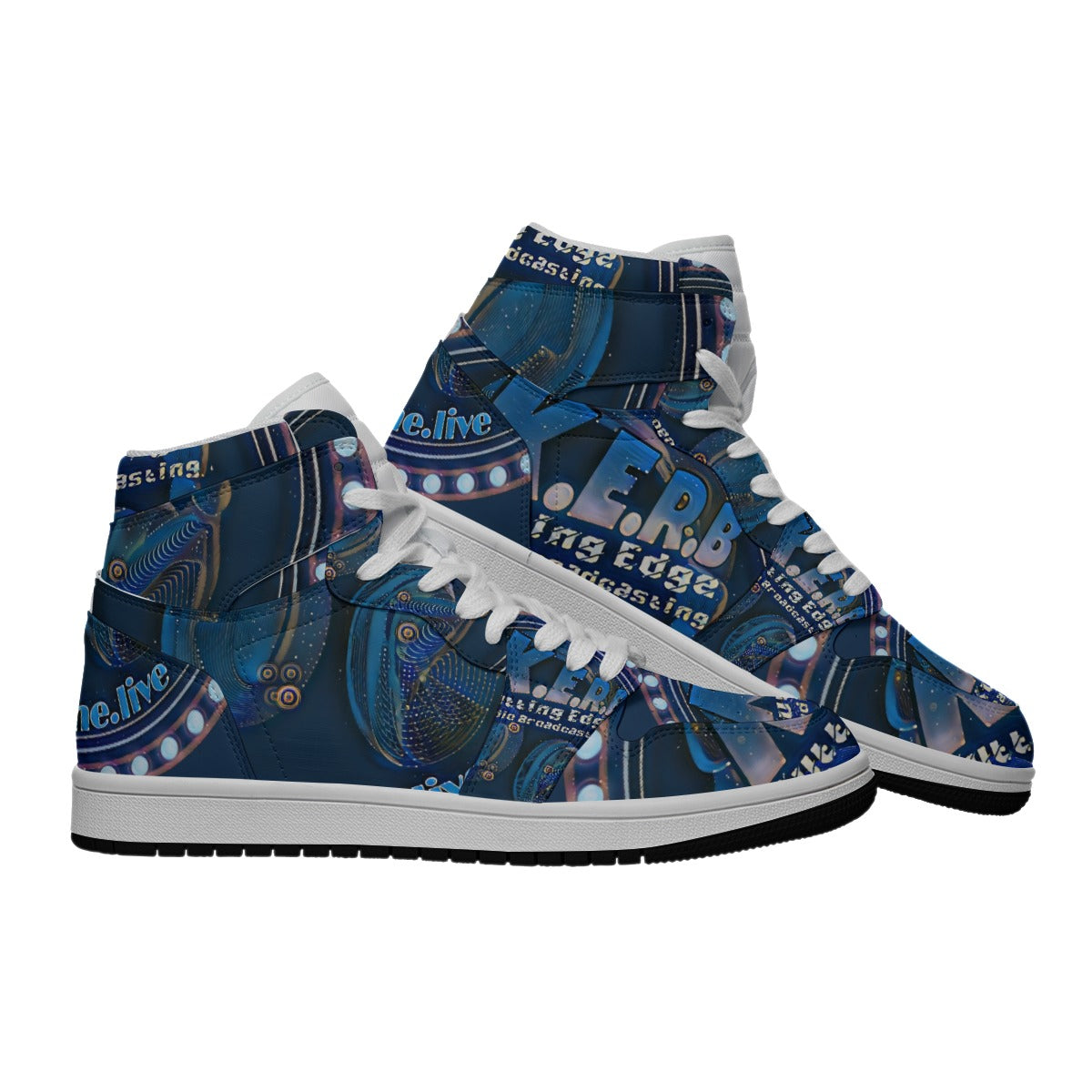 Galaxy KERB Logo Men's Leather High-Top Sneakers