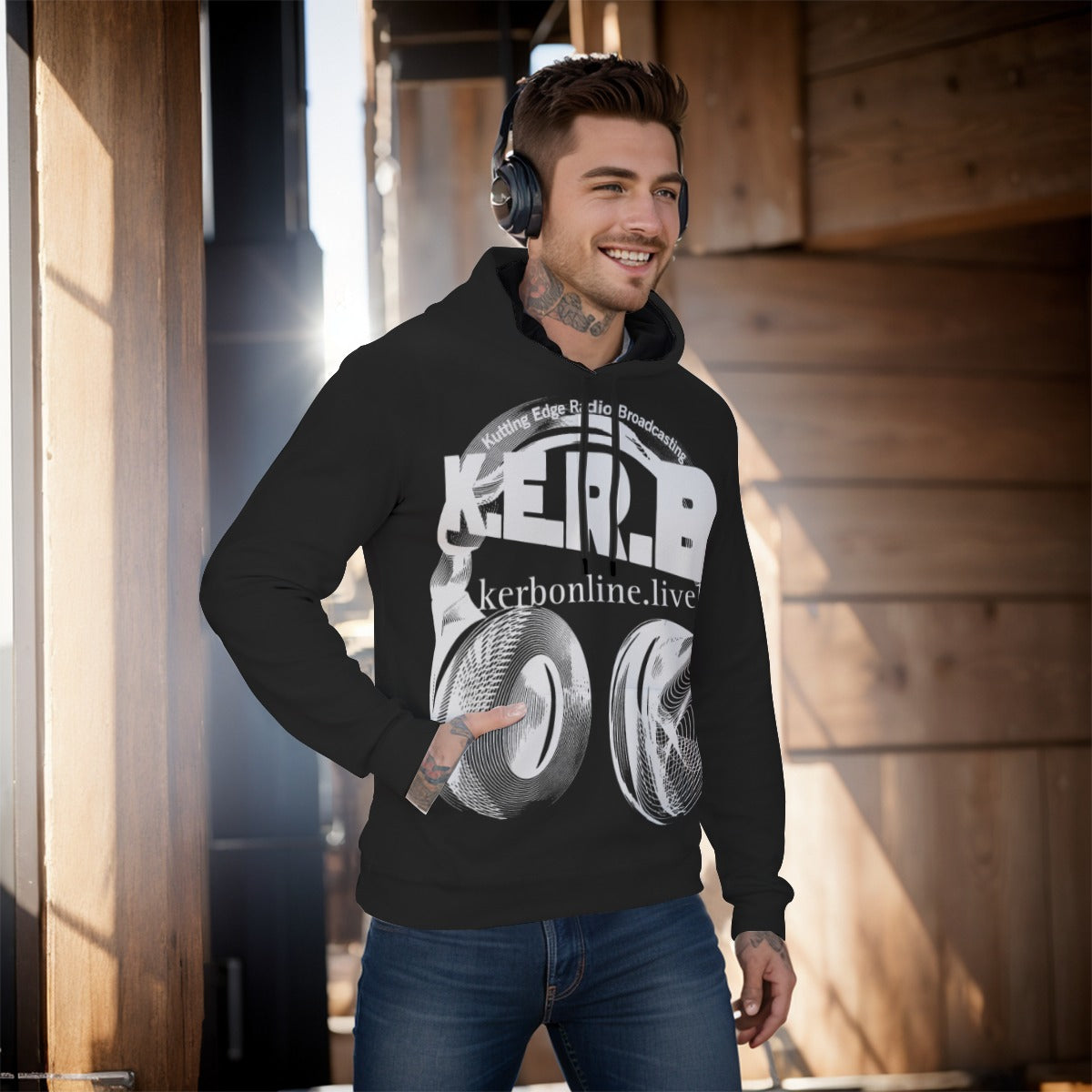 KERB Snow Logo Join the Movement Men's Pullover Hoodie